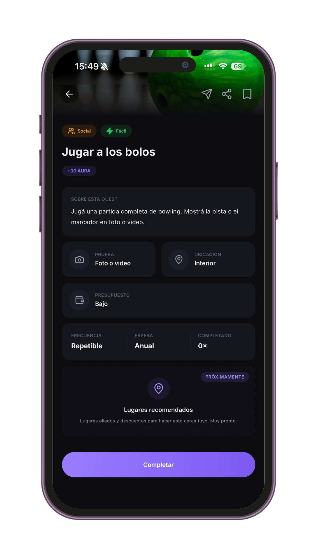 El detalle de una misión en Rupta con lugares recomendados y descuentos en experiencias cerca tuyo.